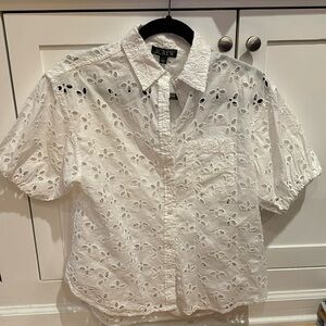 NWT *J.Crew* Spring garden top in eyelet - Size 2